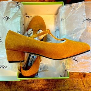 Lulu Hun Chrissie Block Heel mustard